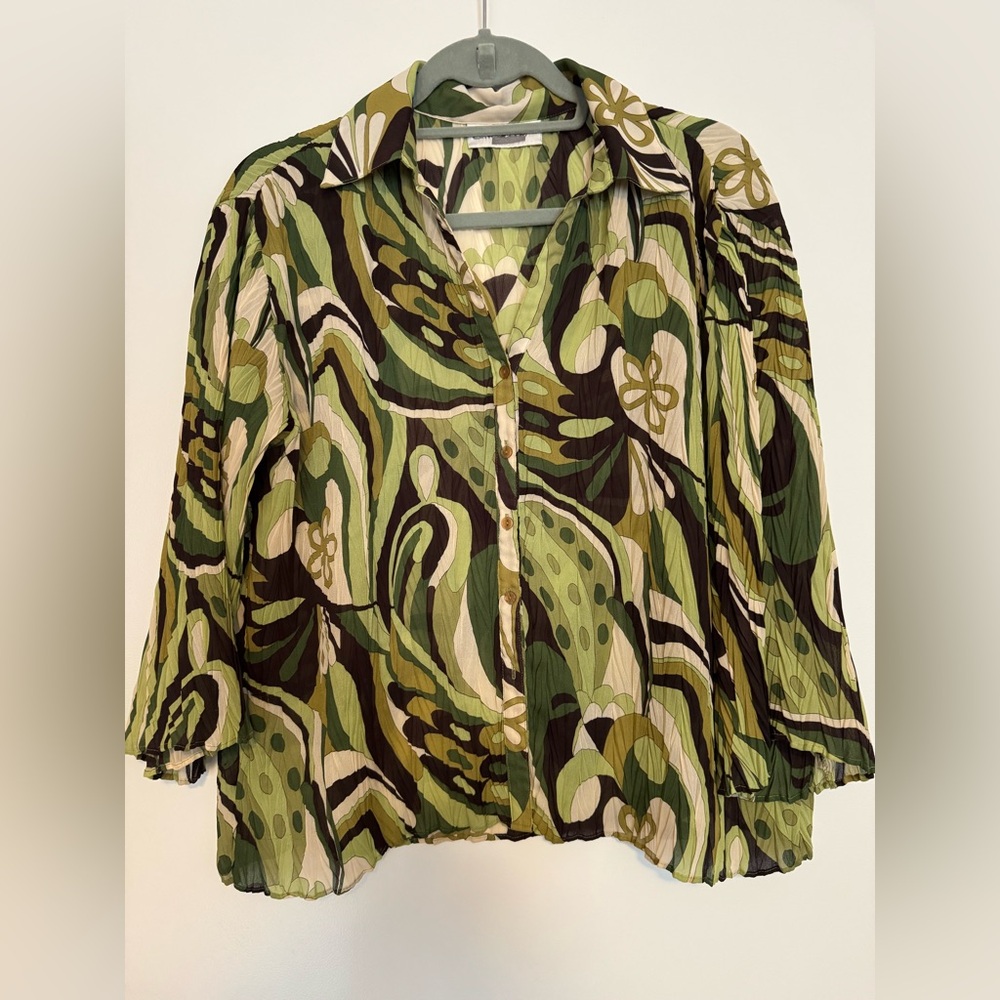 Vintage E.K. Designs floral blouse